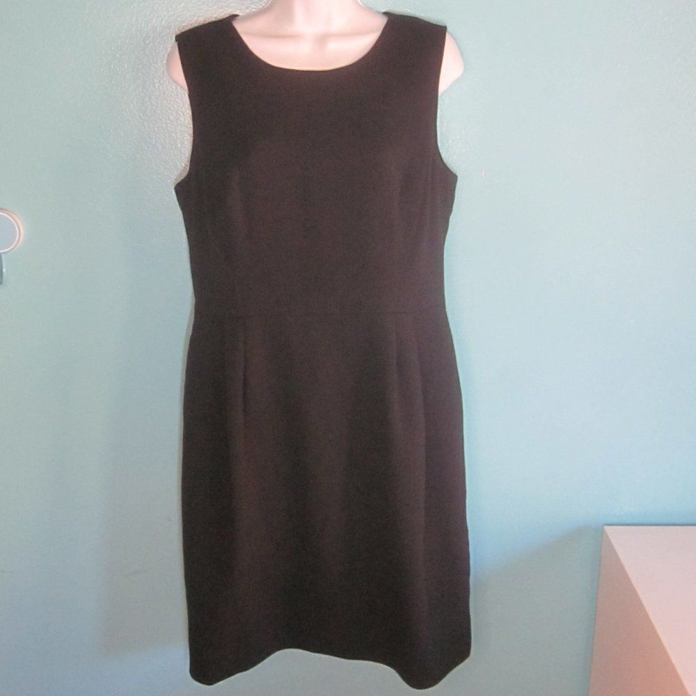 Kate Spade Womens Size 12 Black Fitted Sheath Work Dress Lined with Rear Zip - Picture 3 of 12